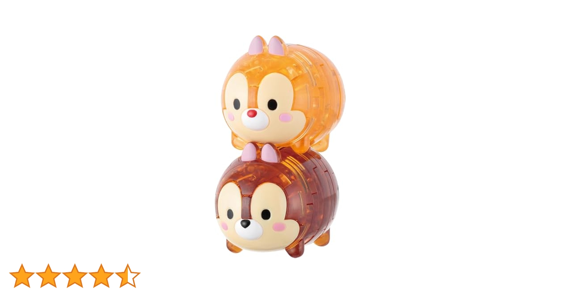 ハロウィン チップとデール ツムツム LEDライト フィギュアスタンド レジン ハナヤマ パズル 44ピース ディズニー クリスタルギャラリー